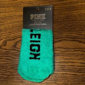 BNWT PINK Victoria's Secret Green Socks